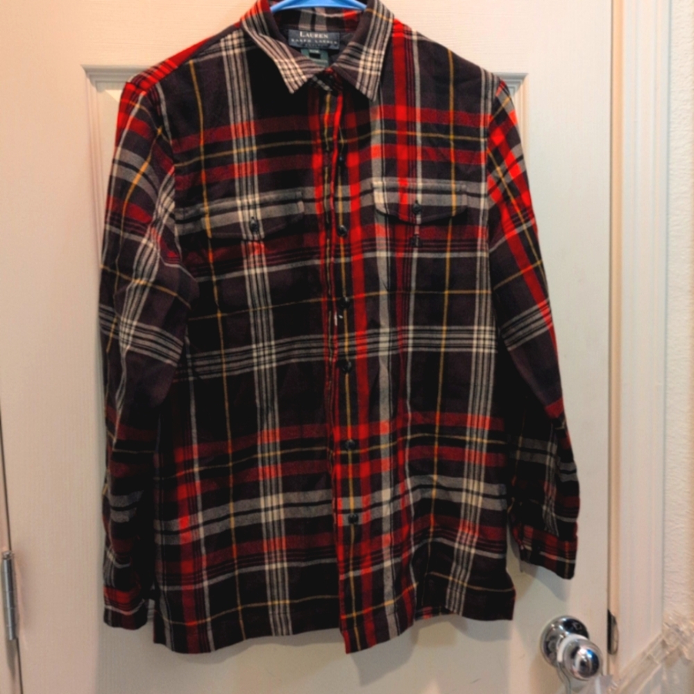 Ralph Lauren boyfriend button up woman's